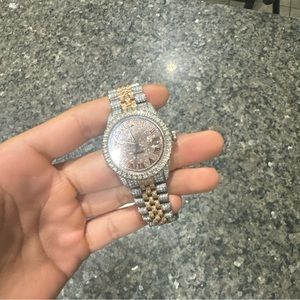 Bussdown Rolex datejust rose gold and stainless steel. Comes with appraisal